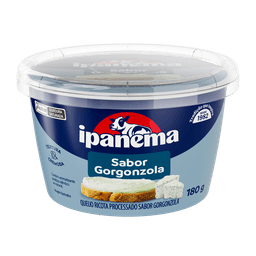 Ricota Sabor Gorgonzola Ipanema Pote 180g | Caixa com 18 unidades