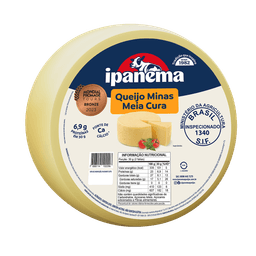 Minas Meia Cura Ipanema Peça 3kg | Caixa com 02 peças