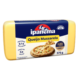 Mussarela Mini Ipanema Peça 375g | Caixa com 12 peças