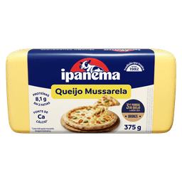 Mussarela Mini Ipanema Peça 375g | Caixa com 12 peças