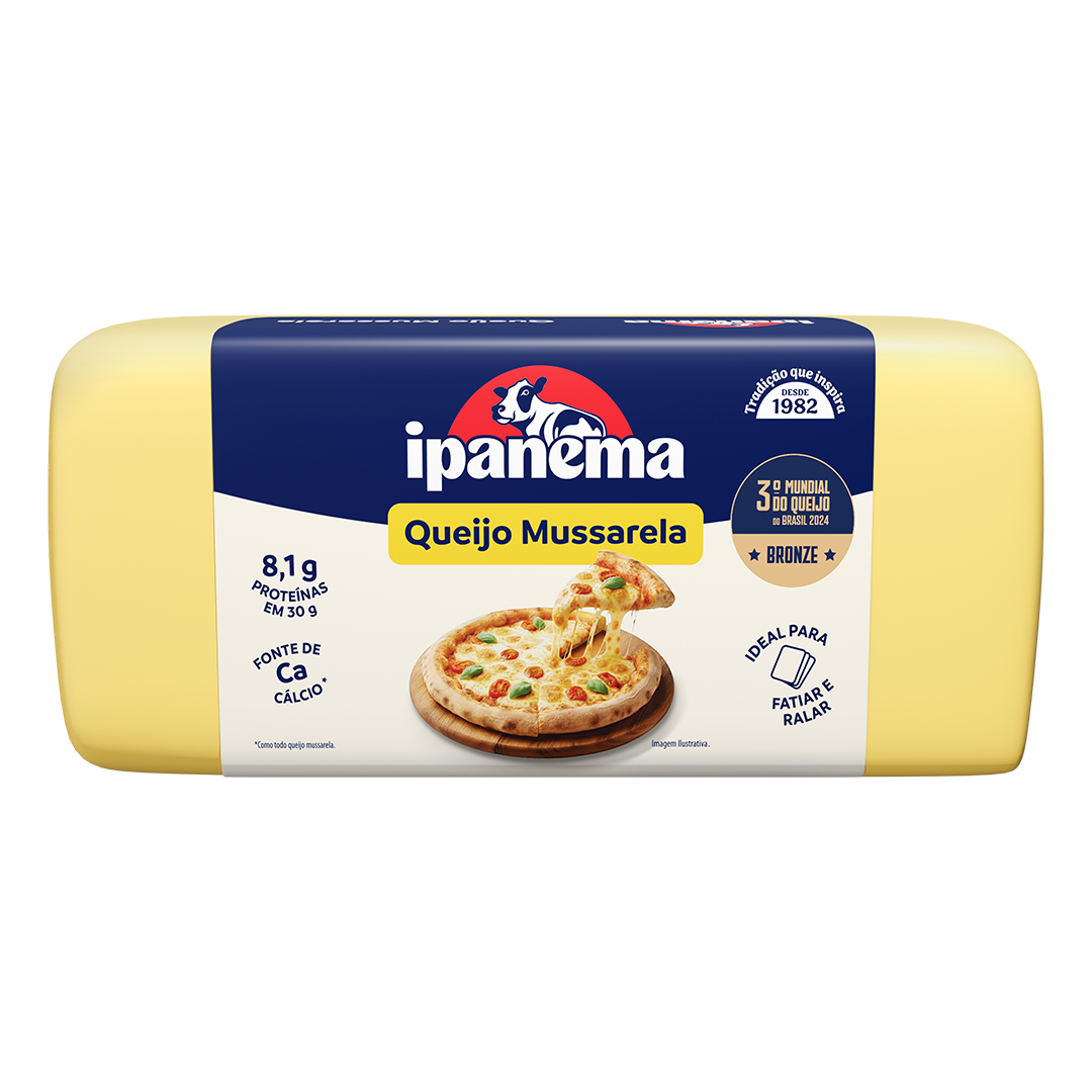 Mussarela Ipanema 4kg | Caixa com 6 Peças