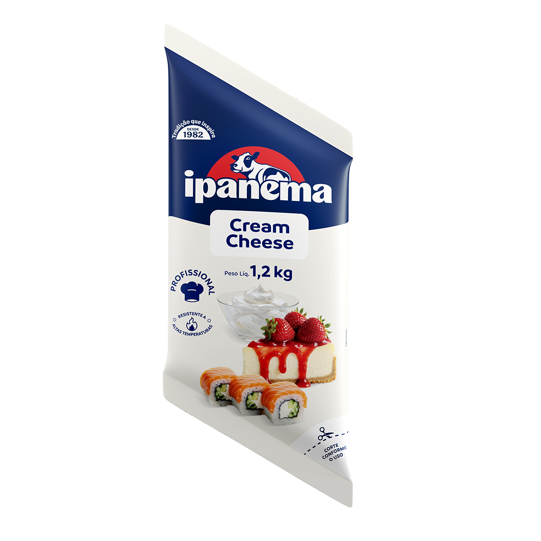 Cream Cheese Ipanema Bisnaga 1,2kg | Caixa com 06 unidades