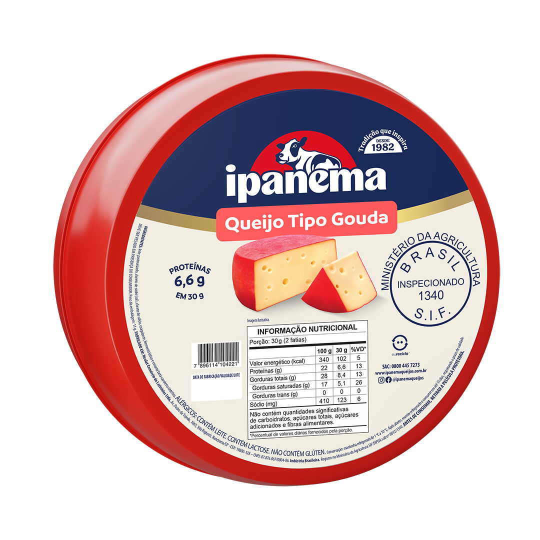 Gouda Ipanema Peça 3kg | Caixa com 02 unidades